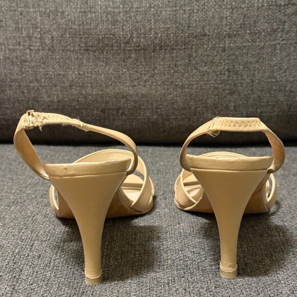 Chanel Nude Slingbacks Size 8 - Picture 2 of 4